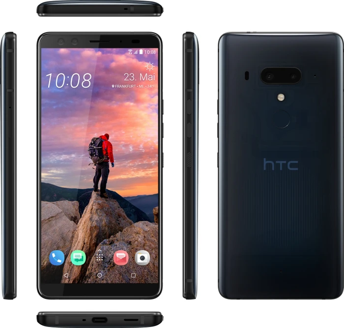 HTC U12+ Dual-SIM blau/transparent