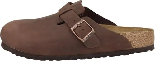 Birkenstock Boston Nubukleder Weichbettung habana
