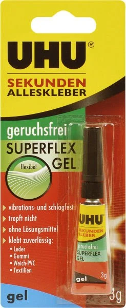UHU Superflex Gel Sekundenkleber, 3g