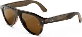 Ray-Ban Meta Aviator Gen 3 54mm shiny havana/dark brown