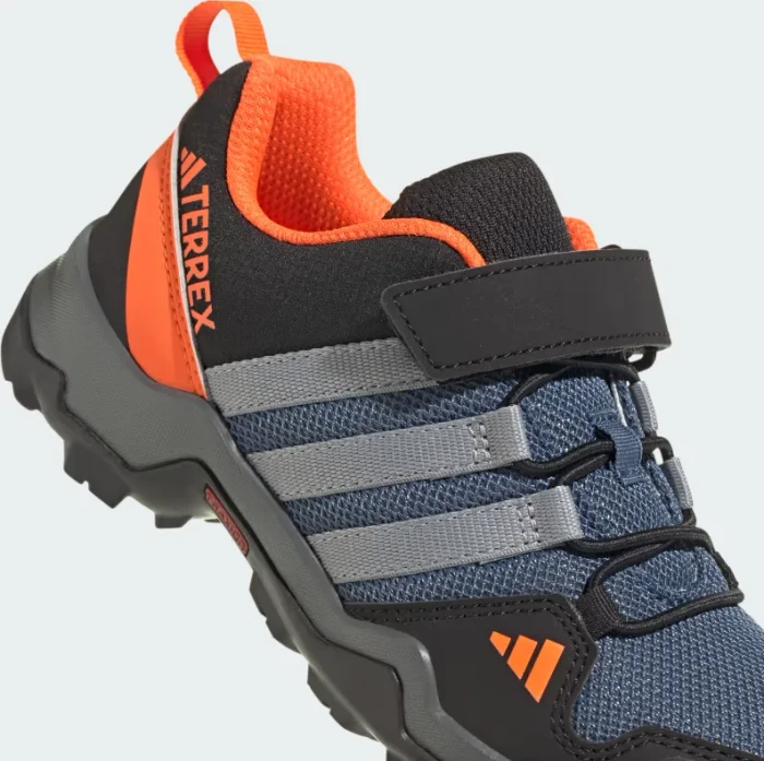 adidas Terrex AX2R Hook and Loop wonder steel/grey three/impact orange (Junior)