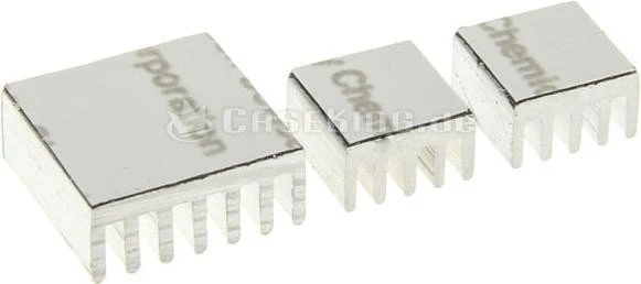 King Mod Alu Kühlkörper-Set für Raspberry Pi, silber