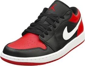 Nike Air Jordan 1 Low black/white/gym red (Herren)