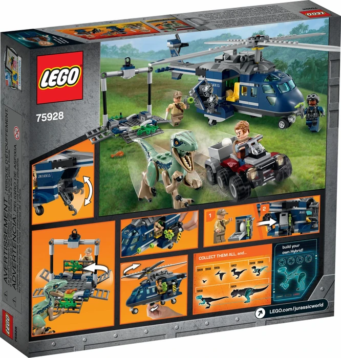 LEGO Jurassic World - Blue's Hubschrauber-Verfolgungsjagd