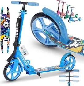 Arebos Aluminium Scooter blau