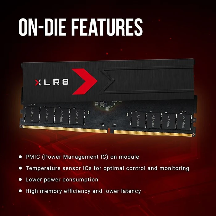 PNY XLR8 Gaming UDIMM 16GB, DDR5-6000, CL36-48-48-76, bulk