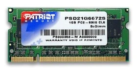 Patriot SO-DIMM 1GB, DDR2-667, CL5 (PSD21G66781S)