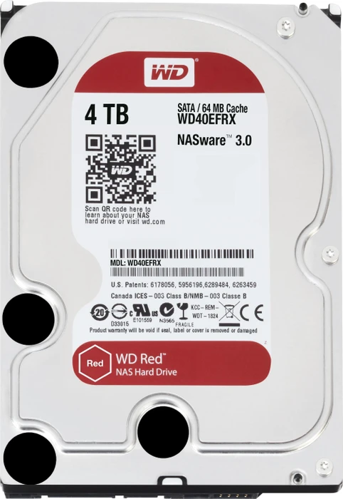Western Digital WD Red 4TB, 24/7, 512e / 3.5" / SATA 6Gb/s
