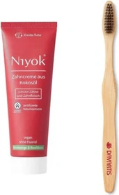 Niyok Zahncreme aus Kokosöl Blutorange & Basilikum, 75ml