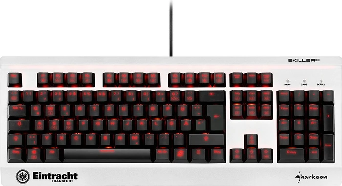Sharkoon Skiller Mech SGK3 Eintracht Frankfurt Sonderedition, LEDs RGB, Kailh RED, USB, DE