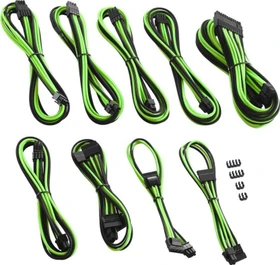 CableMod PRO ModMesh C-Series Cable Kit, AXi, HXi, RM, schwarz/hellgrün (CM-PCSI-FKIT-NKKLG-R)