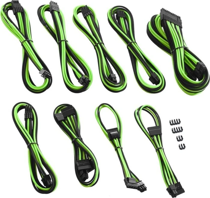 CableMod PRO ModMesh C-Series Cable Kit, AXi, HXi, RM, schwarz/hellgrün