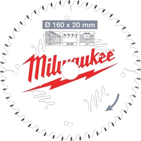 Milwaukee CSB P W ATB Kreissägeblatt 48Z, 160x2.2x20mm, 1 Stück