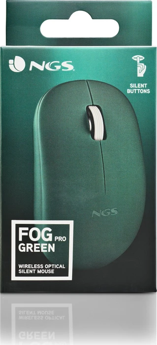 NGS Fog Pro Silent Wireless Mouse grün, USB