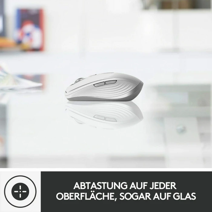 Logitech MX Anywhere 3 for Mac Pale Grey, weiß/grau, Bluetooth