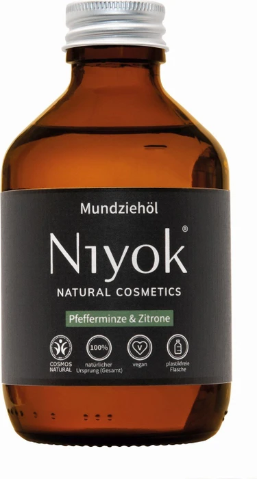 Niyok Mundziehöl aus Kokosöl und Pfefferminze, 200ml (3220 NIY)