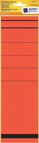 Avery-Zweckform Ordneretiketten Sonderformat, 297x61mm, rot, 10 Blatt (10 Etiketten)