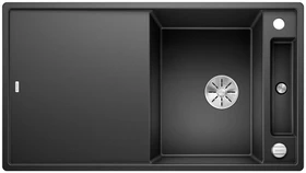 Blanco Axia III 5 S InFino Einbau Becken reversibel mit Ablauffernbedienung anthrazit inkl. Glasschneidbrett