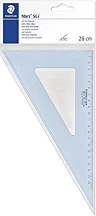 Staedtler Mars 567 Zeichendreieck 60° 22cm, blau/transparent