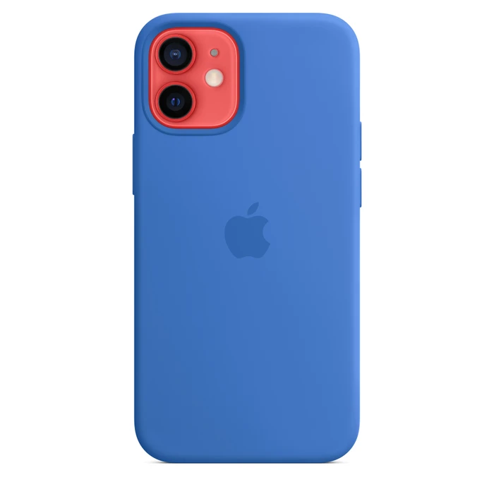 Apple Silikon Case mit MagSafe für iPhone 12 Mini capriblau