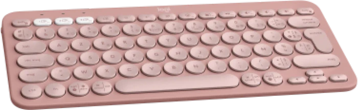 Logitech K380s Pebble Keys 2, rosa, Logi Bolt, USB/Bluetooth, FR