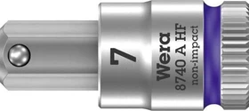 Wera 8740 A HF Zyklop Innensechskant Steckschlüssel 1/4", 7x28mm