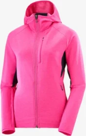 Salomon Essential Lightwarm Hooded Funktionsjacke beetroot purple (Damen)