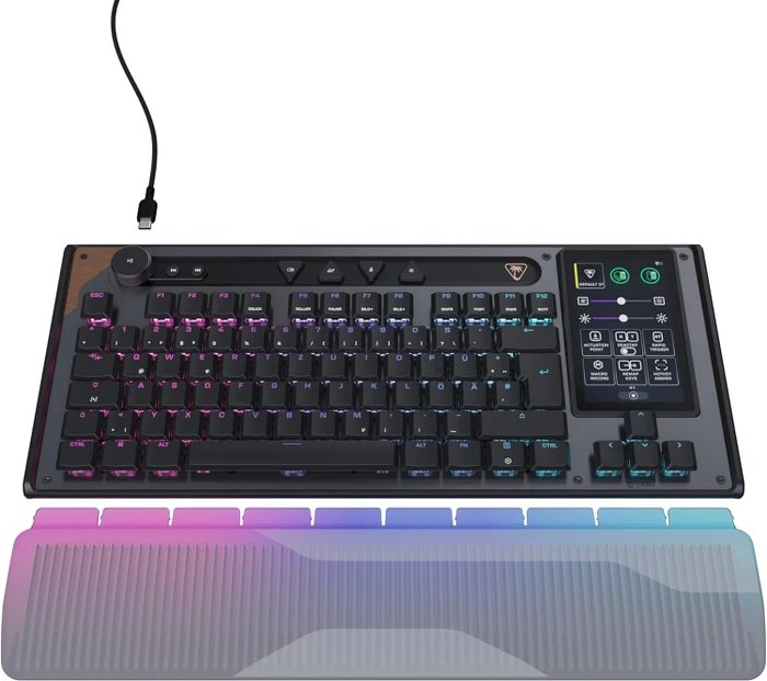 Turtle Beach Command Series KB7 TKL, schwarz, LEDs RGB, Low-Profile TITAN Hall-Effect, USB, DE