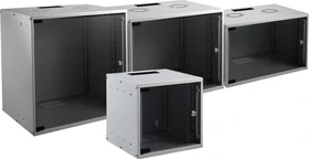 EFB Elektronik Basic Wandgehäuse 6HE, Sicherheitsglastür, IP2X, grau, 600mm tief