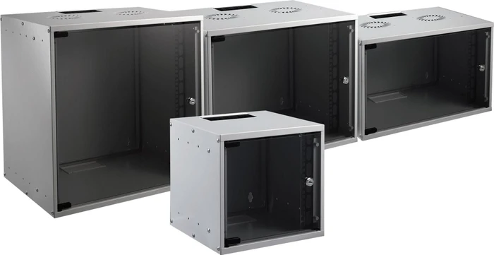 EFB Elektronik Basic Wandgehäuse 6HE, Sicherheitsglastür, IP2X, grau, 600mm tief