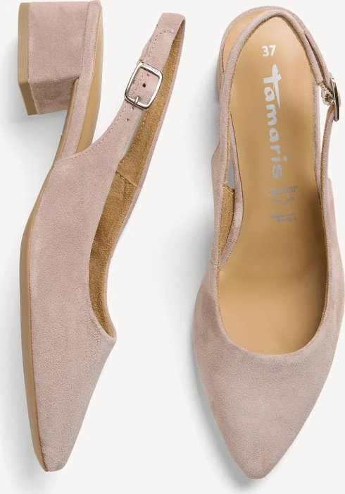 Tamaris Leder Slingpumps beige (Damen)
