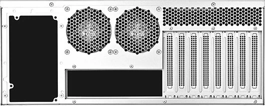 SilverStone RM45-360, Rackmount Storage, grau/schwarz, 4HE, ATX