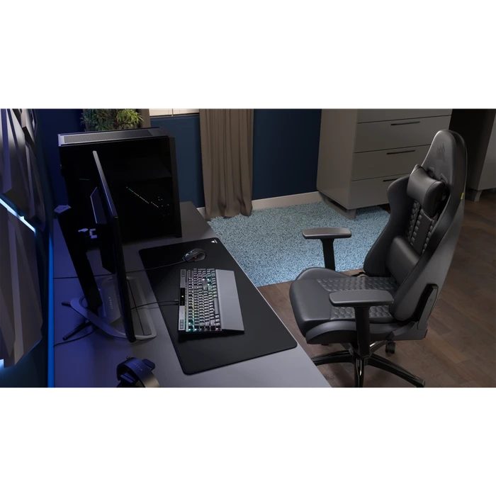 Corsair TC100 Relaxed Leatherette Gamingstuhl, schwarz