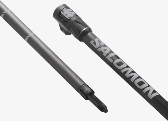 Salomon Steep Pro Vario S3 Alpin Skistock black/ebony (Modell 2025/2026)