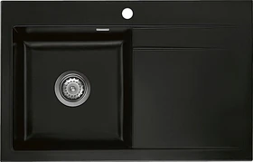 systemceram Stema 80 Einbau Becken links nigra