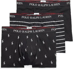 Polo Ralph Lauren 3er-Pack Klassische Boxer Briefs 3pk blk/blk wht strp/blk (Herren)