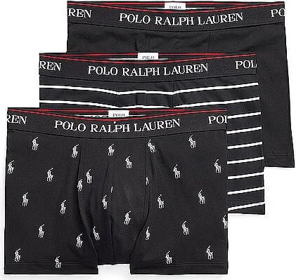 Polo Ralph Lauren 3er-Pack Klassische Boxer Briefs 3pk blk/blk wht strp/blk (Herren)