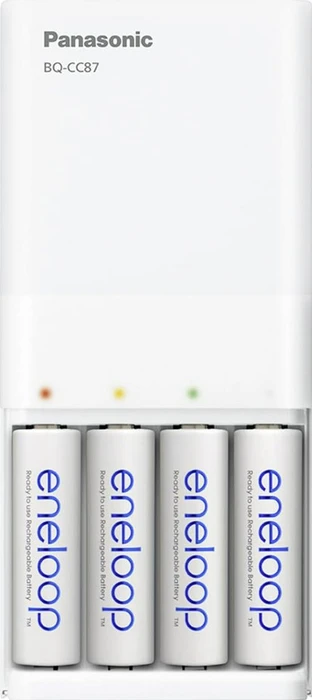 Panasonic eneloop Smartplus USB Travel Charger BQ CC87 + 4x eneloop AA 1900mAh