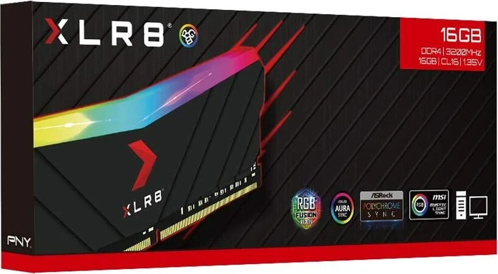 PNY XLR8 Gaming Epic-X RGB UDIMM 16GB, DDR4-3200, CL16-18-18-36