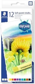 Staedtler 2430 weiche Ölmalkreide pastell, 12 Farben, 12er-Set