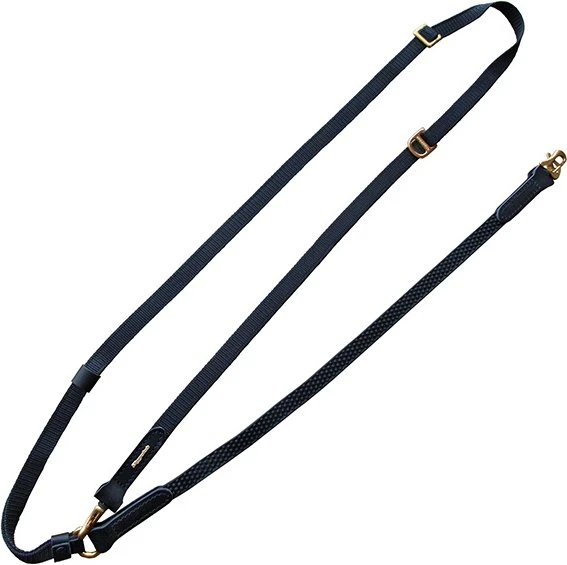 Niggeloh Stufenlos verstellbare Umhähngeleine Grip, ab 15kg, 3.2m, schwarz