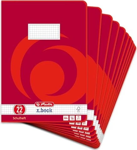 Herlitz x.book Schulheft, A4, Lineatur 22, 16 Blatt