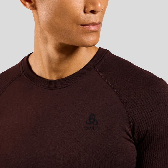 Odlo Performance Warm Baselayer Funktionsshirt langarm fudge (Herren)