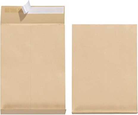 Herlitz Versandtasche C4 130g mit 4cm Seitenfalte braun, 5er-Pack