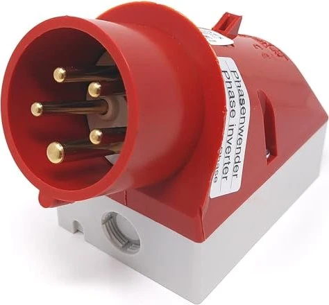 Mennekes CEE Wandgerätestecker 16A 5p 400V 6h IP44 mit Phasenwender