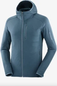 Salomon Essential Lightwarm Hooded Jacke midnight navy (Herren)