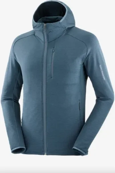 Salomon Essential Lightwarm Hooded Jacke midnight navy (Herren)