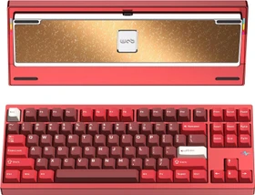 Wobkey Crush 80 Reboot Pro, Red, LEDs RGB, Kailh Cocoa, USB/Bluetooth, US (PC80RERed)