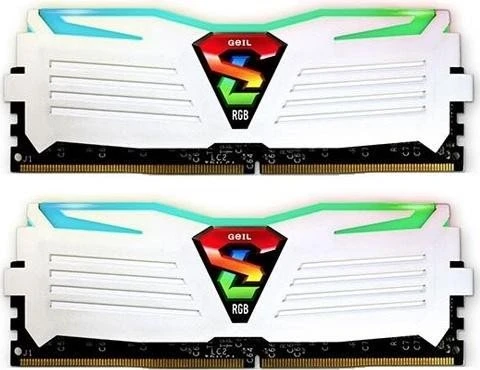 GeIL Super Luce RGB weiß UDIMM 16GB Kit, DDR4-2400, CL17-17-17-39