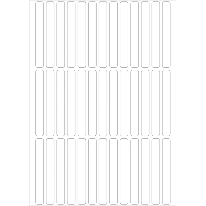 Herma Vielzwecketiketten, 6x50mm, weiß, 32 Blatt (1248 Etiketten)